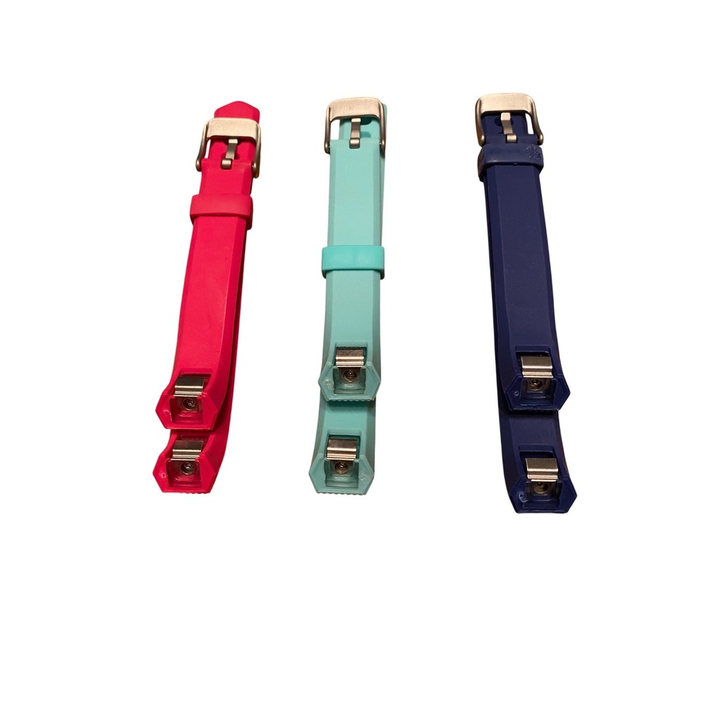 3 Pack Fitbit Alta Alta HR‎ Replacement Bands Silicone Wristbands Pink Teal Navy